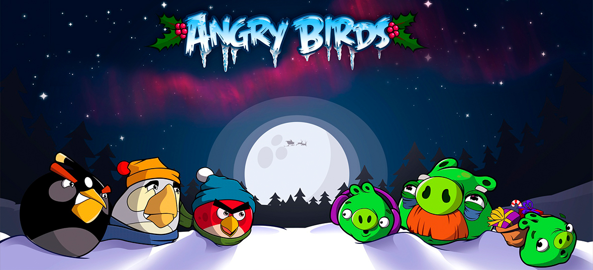 Новогодние приключения Angry Birds